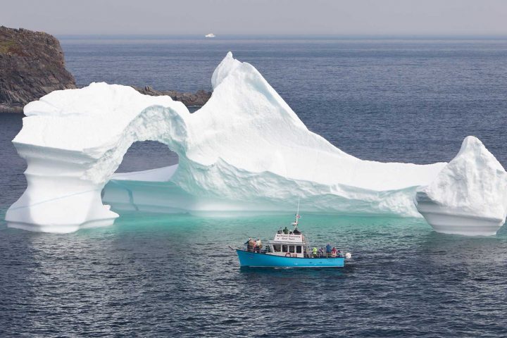 Private charter boats near iceberg